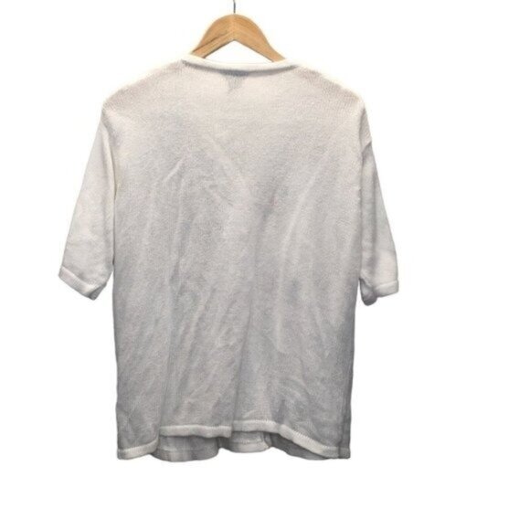 Vintage Teddi Cardigan Large Crochet Cottagecore Granny Grandma eclectic 80s - Picture 2 of 11